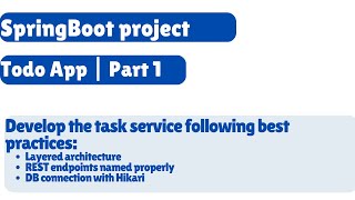 SpringBoot project (for beginners & experienced ) with EXPERT tips : Todo App - Part 1