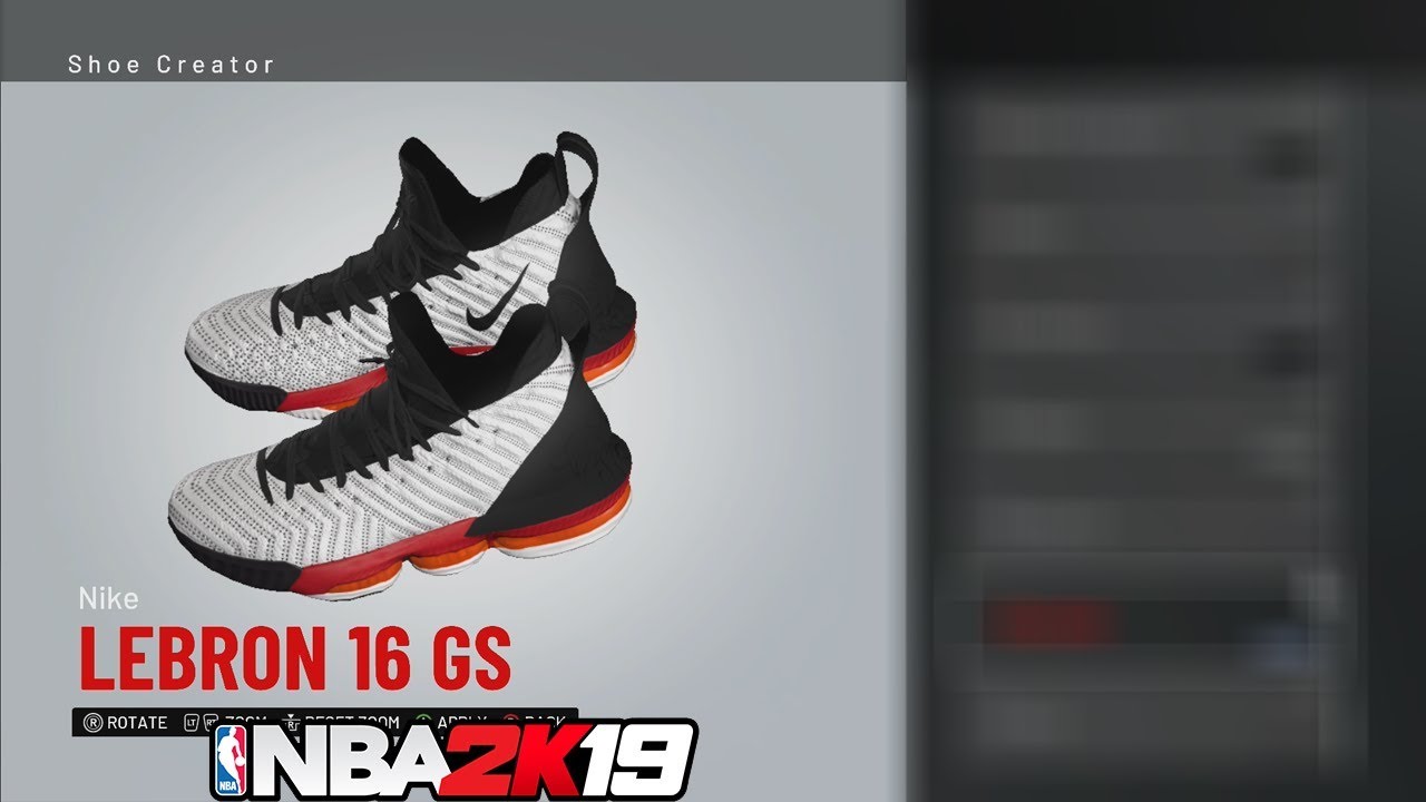 nba 2k19 shoe creator nike