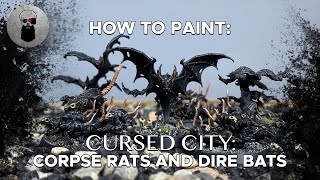 6 Warhammer Quest Cursed City Miniatures Bat Swarms New Fast Dispatch