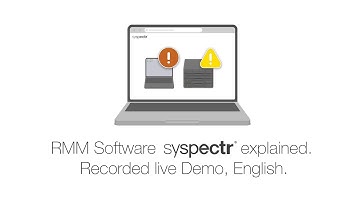 RMM Software O&O Sypectr explained. Recorded live Demo, English.