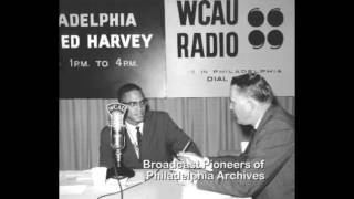 Malcolm X Debates Evie Rich on WCAU Radio. 1961