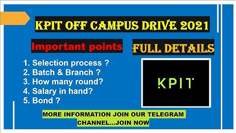 🔴KPIT Off-Campus Drive 2021 || Full Details🔥 | Opportunity For Mechanical |Selection process A to Z👍