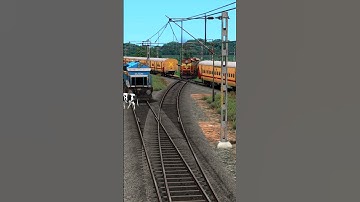 Train Simulator, WDM3D Locomotive Passed Through the Bumpy Railroad, Train Games #train #traingame