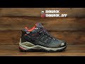 Обзор реплики кроссовок The North Face Hedgehog blue/red (А528)