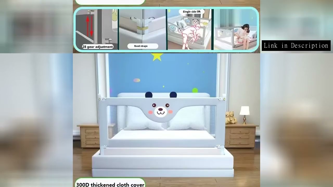 IMBABY Bed Guardrail Liftable Bumpers Stronger Bed Safety Rails for Baby Safety Bed Barrier Quality