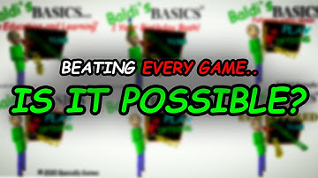 can i beat every baldi