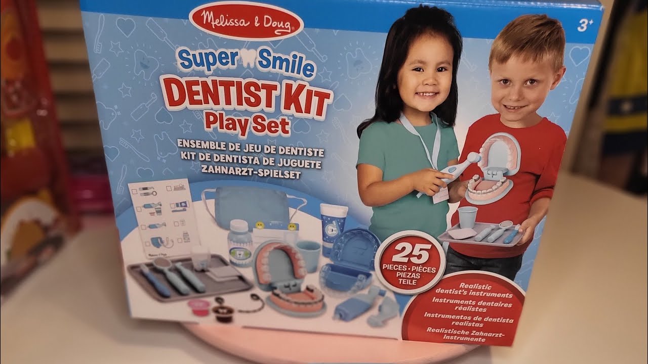 Melissa and Doug Dentist Kit playset #asmr #pretendplay #melissanddoug 