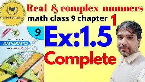 "Class 9 Maths | Exercise 1.5 Complete | Complex Numbers & Their Properties | Sindh Board"