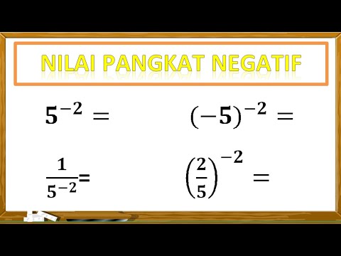 Video: Bagaimana Anda melakukan eksponen dengan angka negatif?