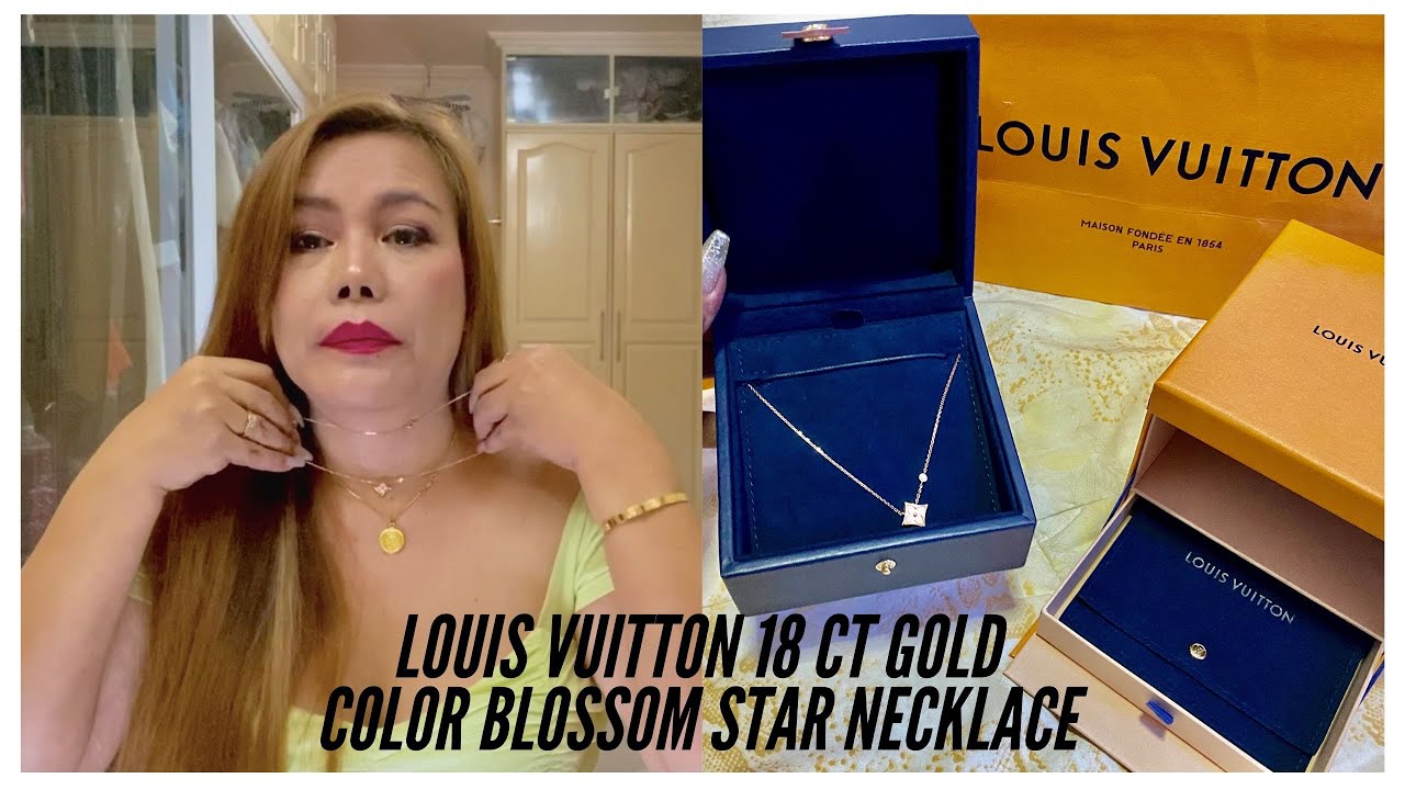 LOUIS VUITTON NECKLACE UNBOXING - 18 CARAT GOLD, PINK MOTHER OF