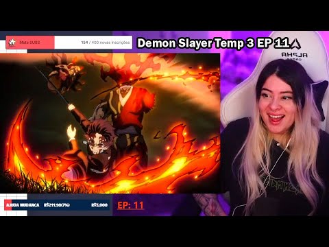 O SACRIFÍCIO DE NEZUKO! TANJIRO VS HANTENGU  DEMON SLAYER Temporada 3  Episódio 11 REACT 