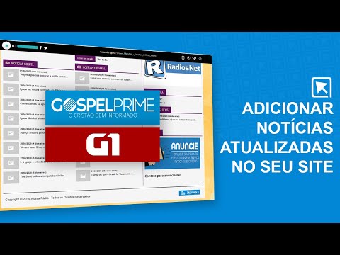 Como adicionar Notícias Atualizadas no Site (Portal G1 ou Gospel Prime) | Painel Site