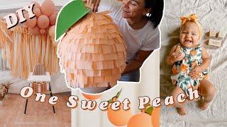 One Sweet Peach Birthday Party on a Budget | DIY with me! | Baby Girl First Birthday