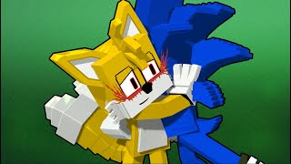 Sonic drowning with Tails - Sad Ending -  FNF Minecraft Animation -  Animated