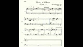 Minuet in D Minor BWV anh. 132 Tab by Johann Sebastian Bach