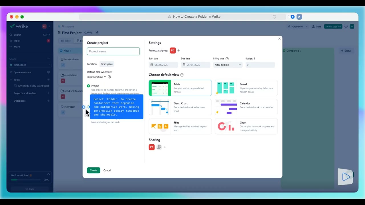 How to Create a Folder in Wrike for Organizing Projects and Tasks (Step-by-Step)