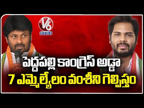 MLA Makkan Singh Raj Thakur About MP Candidate Gaddam Vamshi Krishna In Press Meet | V6 News - V6NEWSTELUGU