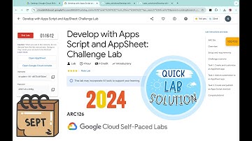Develop with Apps Script and AppSheet: Challenge Lab || #qwiklabs || #ARC126 || [With Explanation🗣️]