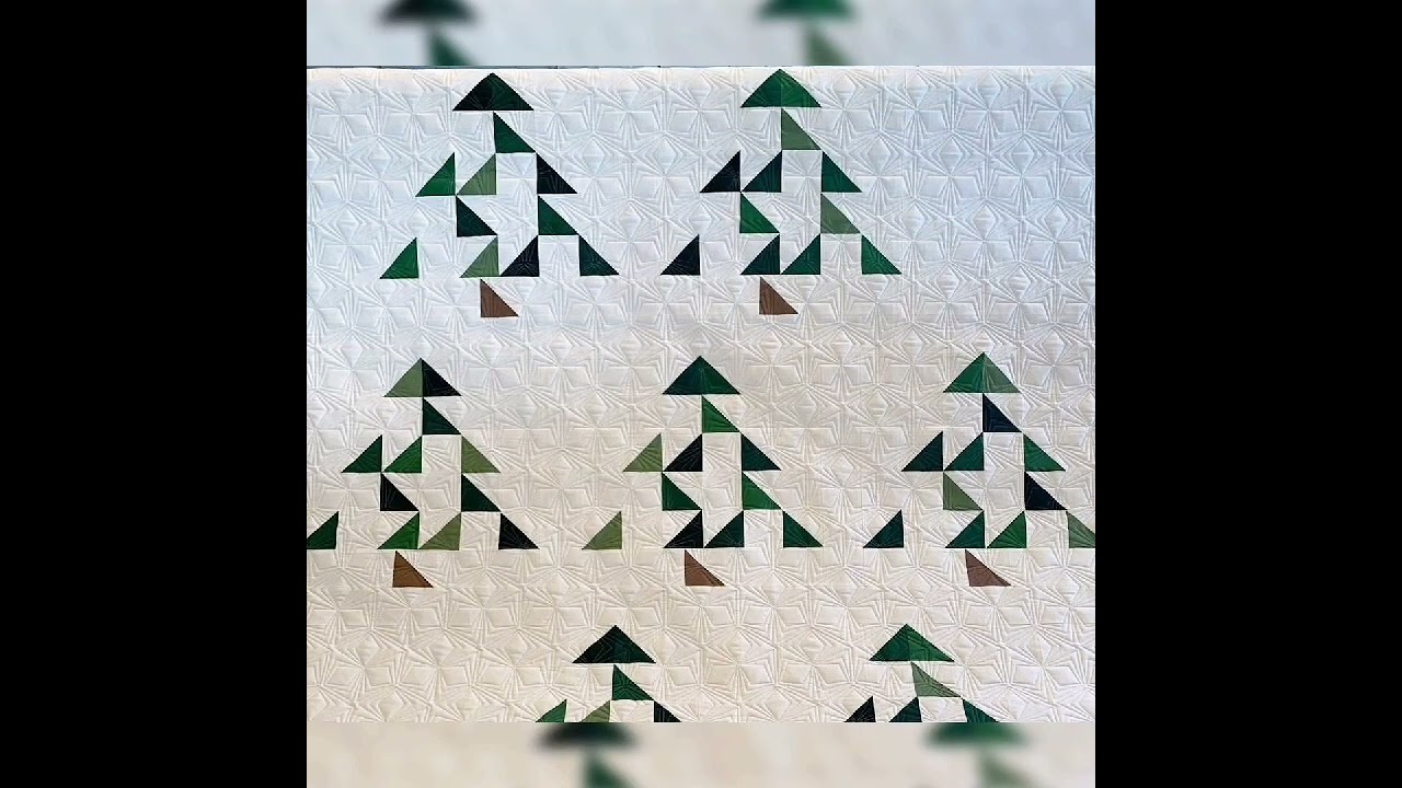 trees quilt design 