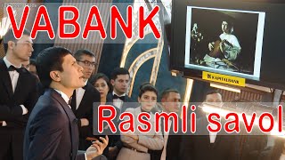 VABANK. Rasmli savol. Zakovat | @XushnudbekXudoyberdiyev