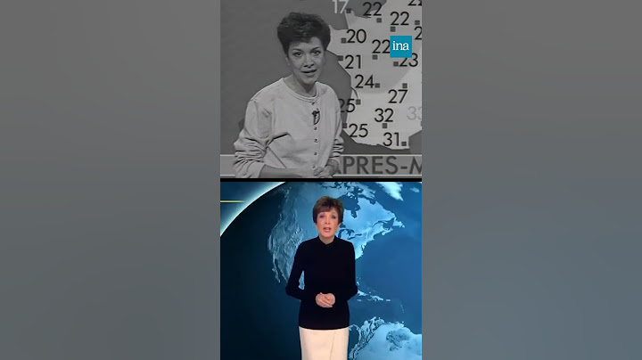 Catherine Laborde : 1er vs dernier bulletin météo 🌤️ #INA #shorts