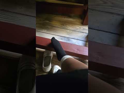 Live Black Harry Potter socks In white loafers play! #asmr #socks #shorts