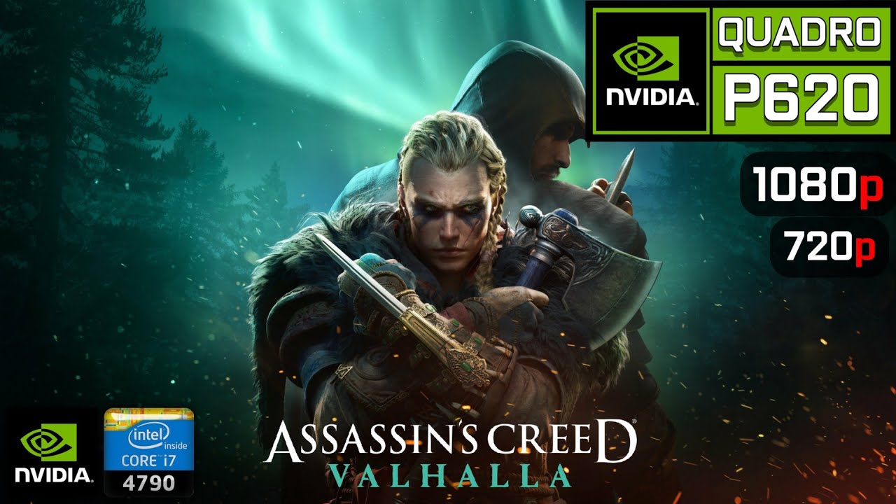 Assassin's Creed Valhalla | on Nvidia Quadro P620 2GB + i7 4790 +
