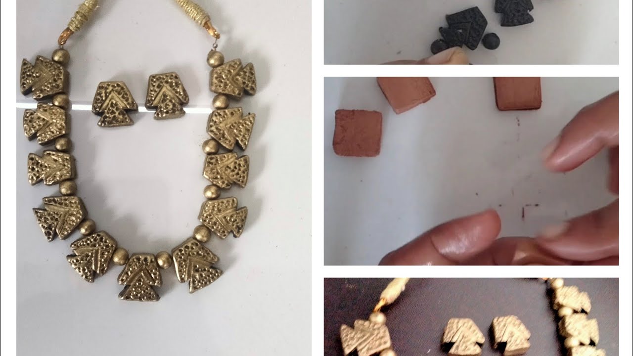 Terracotta jewelry making full video/Necklace making /Terracotta