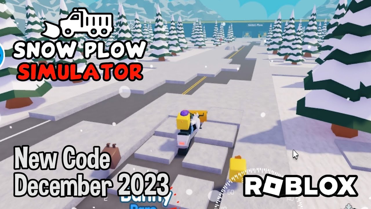 Snow Plow Simulator Codes - Roblox December 2023 