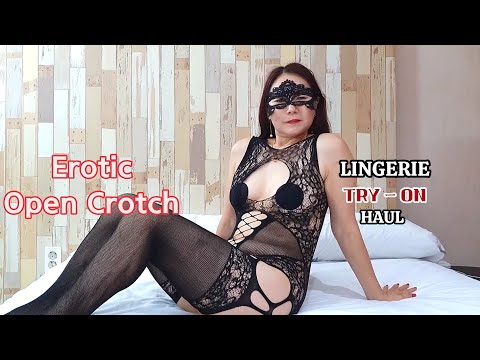 Erotic Open Crotch Costumes Sexy bodysuit Underwear | ethereal love bug | Lingerie Try On Haul
