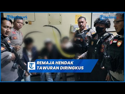 9 Remaja Hendak Tawuran Bawa Celurit dan Gergaji Es di Tegal Diringkus