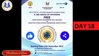 Proactive Cyber Defense Engineering Using Python By Cybervidyapeeth with AICTE & CERT.IN - Day 18