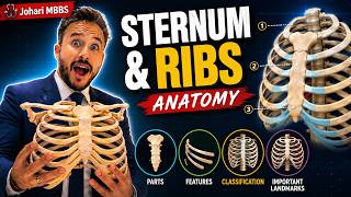 Sternum and Ribs Anatomy | Parts, Features, Classification & Important Anatomical Landmarks