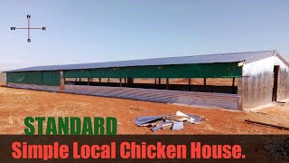 LOCAL CHICKENS SIMPLE HOUSE .