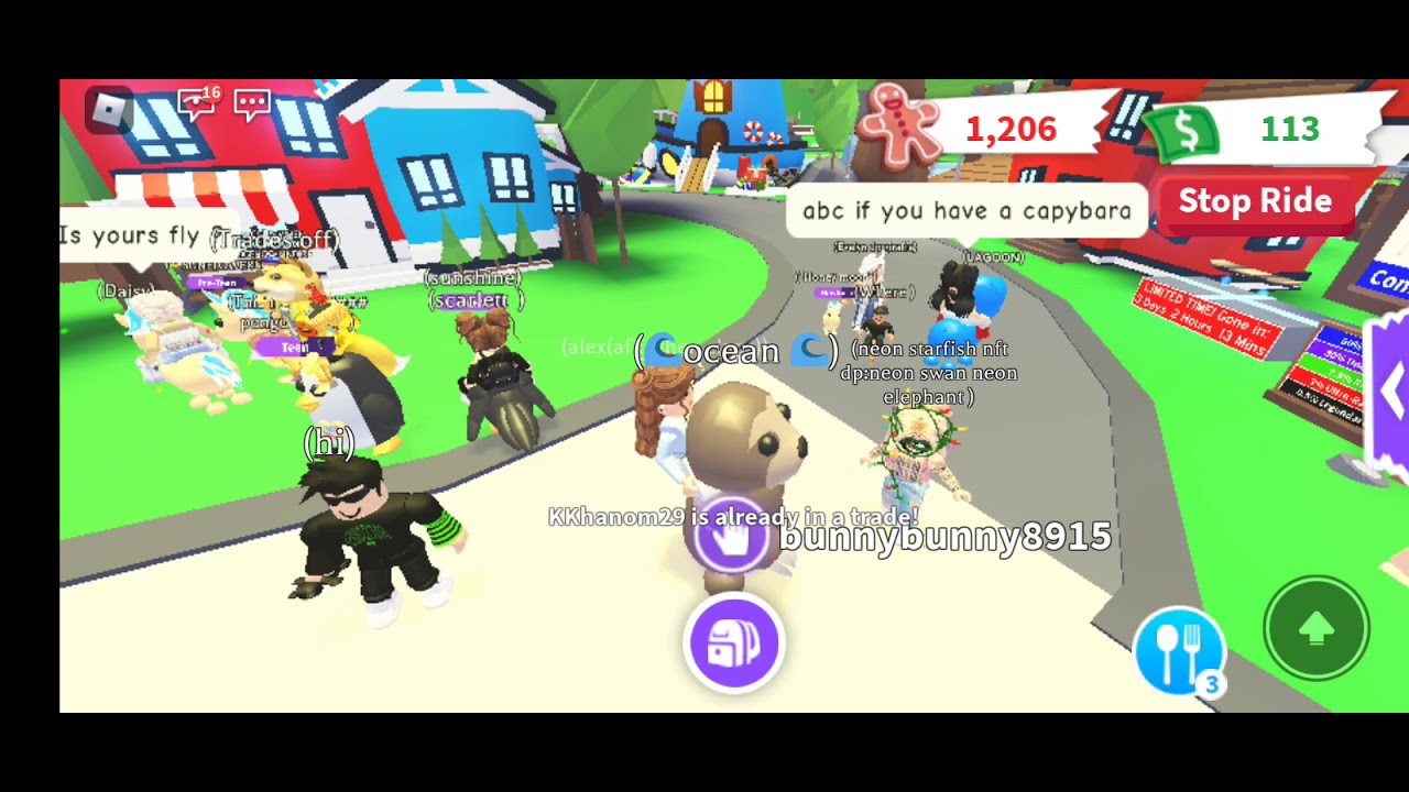 trading fly ride sloth omg best trade ever!!! - YouTube