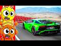 CARS vs 100 SPEED BUMPS!!!