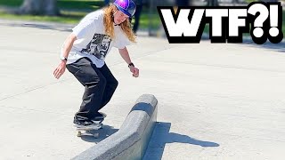 I Have Never Even Seen Someone Try This Skateboard Trick Before