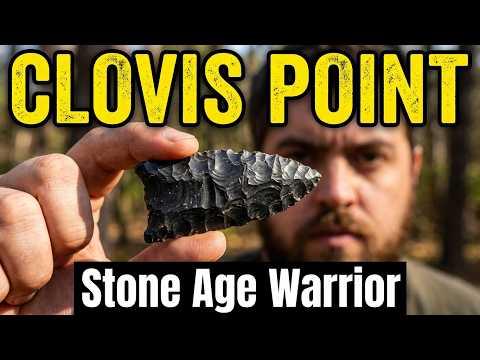 How to Flint knap a Stone Spear Head Clovis Point | Knapping Tips for Beginners & the Advanced