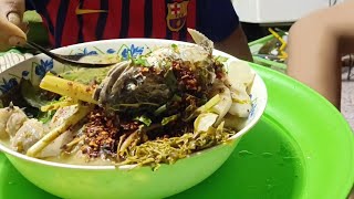ต้มปลาคอใหญ่ Boiled fish, spicy, hot, good food, Lao, Thai @Onemealaday13