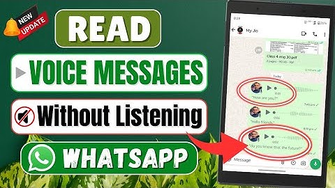 How to Read Voice Messages on WhatsApp (New Feature) | Convert Audio Message into Text