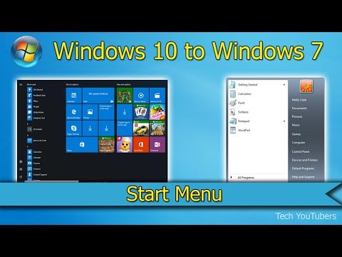 How to Change Windows 10's Start Menu to Windows 7 Start Menu.