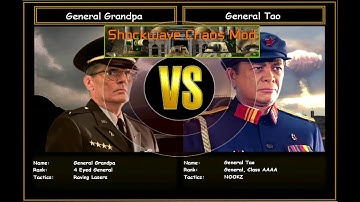 C&C Generals Shockwave Chaos GC USA Rave VS China Radiation | Hard