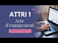 Comment remplir le formulaire attri 1 en rponse  un march public  acte dengagement