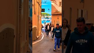 Traveler walking in the old street #tourism #southoffrance #sttropez #cotedazur #frenchvillage