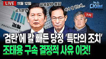 “선택적 항명” ‘검란’에 칼 빼든 당정 “국기문란”/박성재 영장 재청구 “생각지 못한 증거 확보”/“윤석열 건진에 큰절...”(고현준,장윤선,박지훈,김정환,김남일)[뉴스다이브]