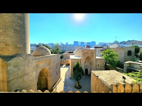 Baku Old Town Summer 2023 Walking Tour in 4K!