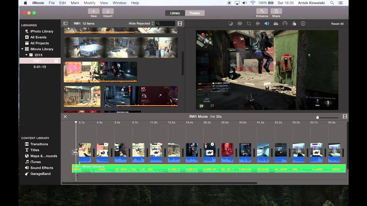 imovie 10.1.7 audio fade