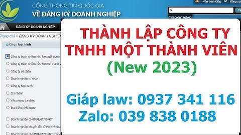 Hướng dẫn thành lập công ty qua mạng
