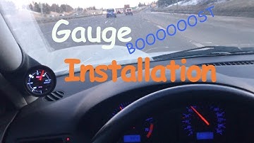MK4 BOOST GAUGE installation