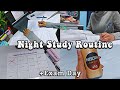 Night study routine during exam  exam day   study vlog 2021  pragati shreya
